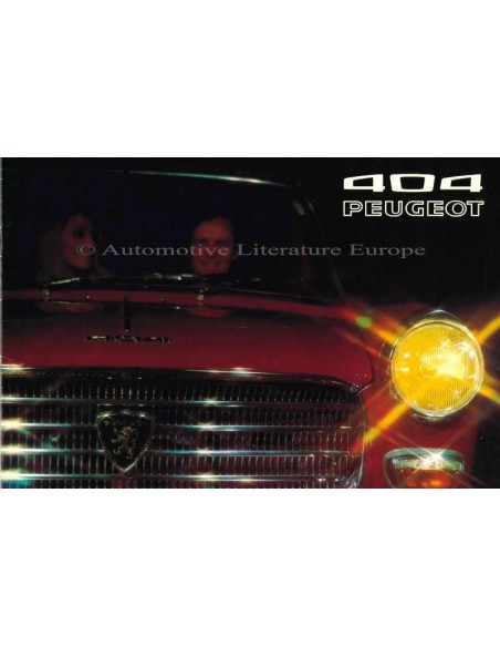 1971 PEUGEOT 404 PROSPEKT NIEDERLANDISCH