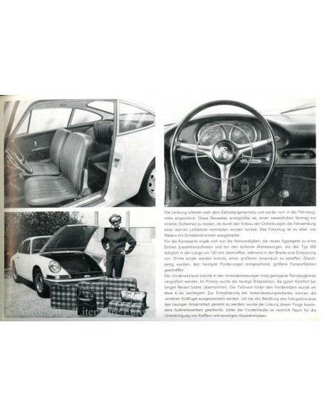 1963 PORSCHE 901 BROCHURE GERMAN