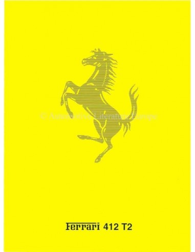 1995 FERRARI 412 T2 PROSPEKT ITALIENISCH 938/95