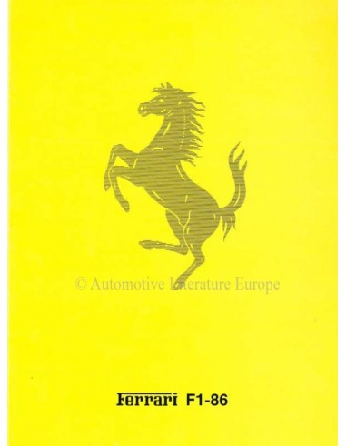 1986 FERRARI F1-86 PROSPEKT 418/86