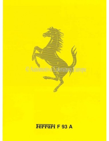1993 FERRARI F 93 A PROSPEKT ITALIENISCH