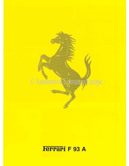 1993 FERRARI F 93 A BROCHURE ITALIAN
