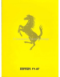 1987 FERRARI F1-87 BROCHURE ITALIAANS 465/87
