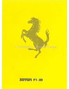 1989 FERRARI F1-89 BROCHURE 542/89