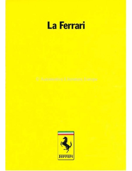 1983 FERRARI LA FERRARI PROSPEKT 277/83