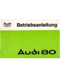 1975 AUDI 80 INSTRUCTIEBOEKJE DUITS
