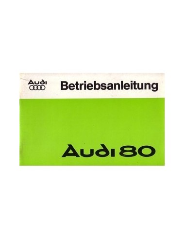 1975 AUDI 80 INSTRUCTIEBOEKJE DUITS