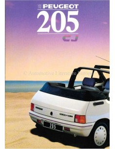 1988 PEUGEOT 205 CJ BROCHURE ITALIAANS