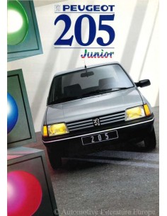 1988 PEUGEOT 205 JUNIOR BROCHURE NEDERLANDS