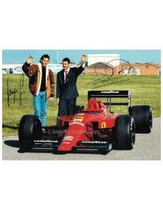 1989 FERRARI 640 GERARD BERGER - NIGEL MANSELL ANSICHTKAART