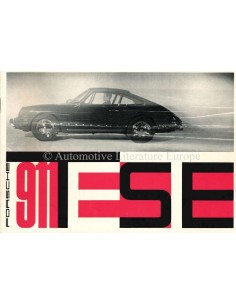 1965 PORSCHE 911 TESTE BROCHURE DUITS