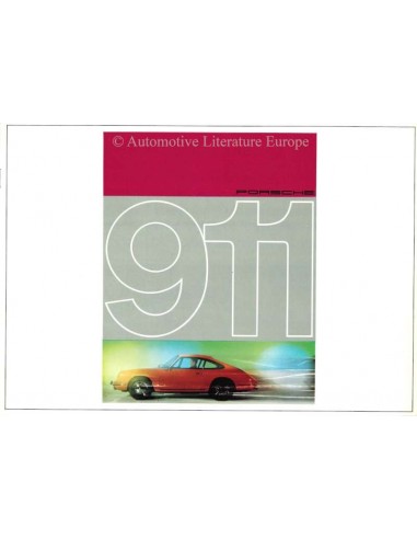 1965 PORSCHE 911 BROCHURE DUITS