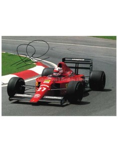 1989 FERRARI 640 NIGEL MANSELL POSTCARD