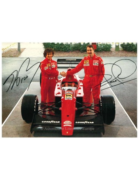 1990 FERRARI 641 ALAIN PROST - NIGEL MANSELL POSTKARTE
