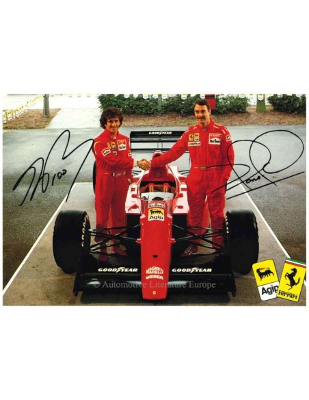 1990 FERRARI 641 ALAIN PROST - NIGEL MANSELL ANSICHTKAART