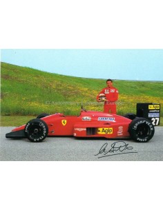 1987 FERRARI F1-87 MICHELE ALBORETO POSTKARTE