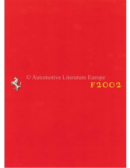 2002 FERRARI F2001 BROCHURE ITALIAANS / ENGELS