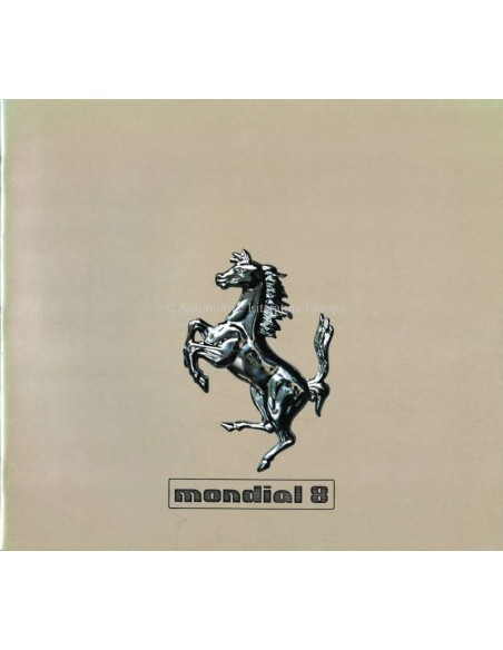 1980 FERRARI MONDIAL 8 BROCHURE 199/80