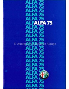 1986 ALFA ROMEO 75 PROSPEKT DEUTSCH