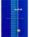 1986 ALFA ROMEO 75 BROCHURE GERMAN