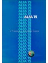 1986 ALFA ROMEO 75 PROSPEKT DEUTSCH