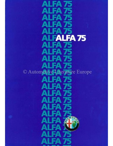 1985 ALFA ROMEO 75 BROCHURE ITALIAANS