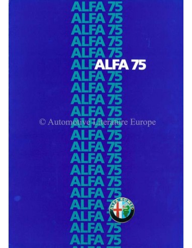 1985 ALFA ROMEO 75 BROCHURE ITALIAANS