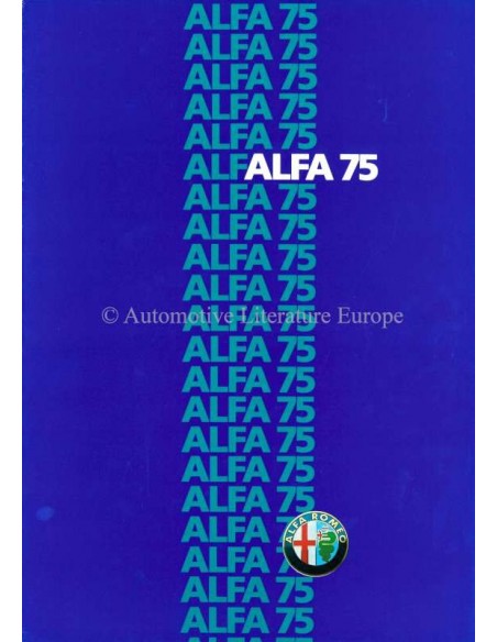 1985 ALFA ROMEO 75 PROSPEKT ITALIENISCH