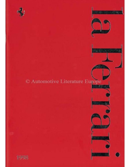 1998 FERRARI LA FERRARI PROSPEKT ITALIENISCH / ENGLISCH