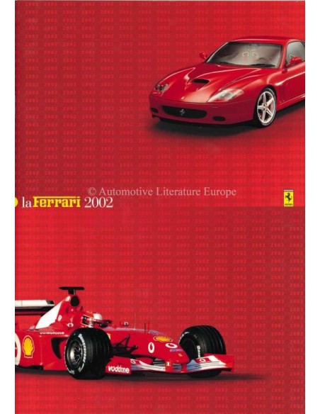 2002 FERRARI LA FERRARI BROCHURE ITALIAN / ENGLISH