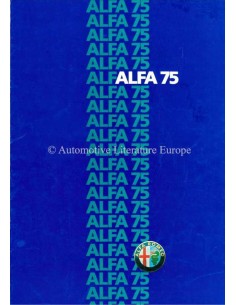 1985 ALFA ROMEO 75 BROCHURE FRANS