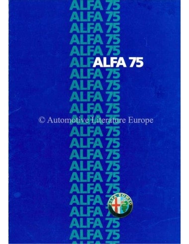 1985 ALFA ROMEO 75 BROCHURE FRENCH