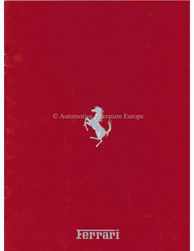 1990 FERRARI PROGRAMM PROSPEKT ITALIENISCH