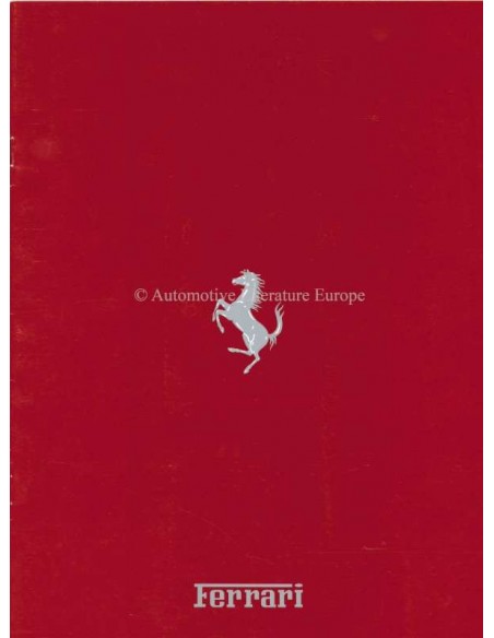 1990 FERRARI RANGE BROCHURE ITALIAN
