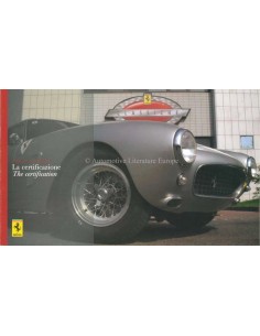 2005 FERRARI CLASSICHE LA CERTIFICAZIONE BROCHURE