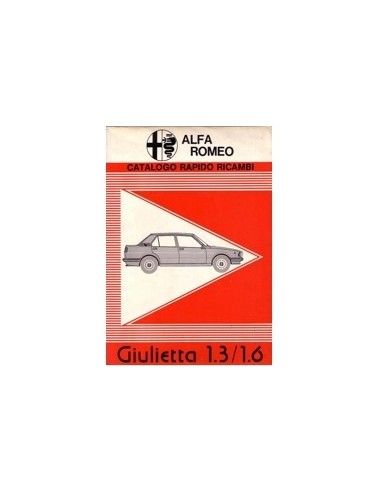 1978 ALFA ROMEO GIULIETTA ONDERDELENHANDBOEK