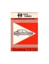 1978 ALFA ROMEO GIULIETTA ONDERDELENHANDBOEK