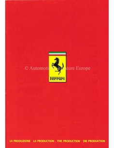 1986 FERRARI PROGRAMMA BROCHURE PROSPEKT 409/86
