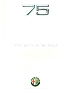 1987 ALFA ROMEO 75 PROSPEKT FRANZÖSISCH