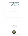 1990 ALFA ROMEO 75 BROCHURE ITALIAN