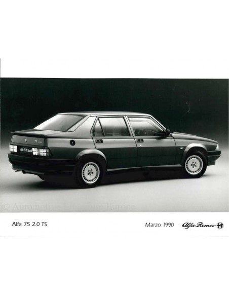 1990 ALFA ROMEO 75 2.0 TS PRESS PHOTO