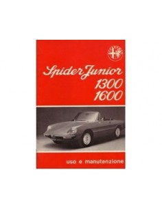 1976 ALFA ROMEO SPIDER INSTRUCTIEBOEKJE ITALIAANS