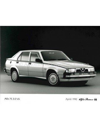 1990 ALFA ROMEO 75 3.0 V6 PRESSE BILD