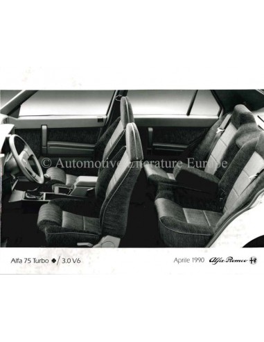 1990 ALFA ROMEO 75 TURBO QV / 3.0 V6 PERSFOTO