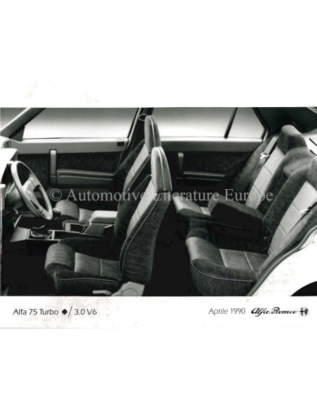 1990 ALFA ROMEO 75 TURBO QV / 3.0 V6 PRESSE BILD