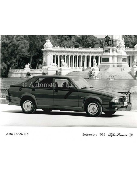 1989 ALFA ROMEO 75 V6 3.0 PRESSE BILD