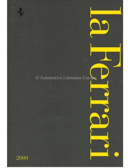 2000 FERRARI LA FERRARI BROCHURE ITALIAN / ENGLISH