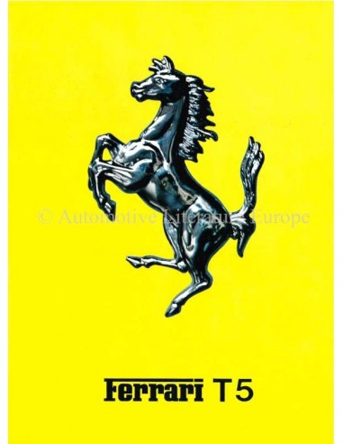 1980 FERRARI 312 / T5 BROCHURE ITALIAN