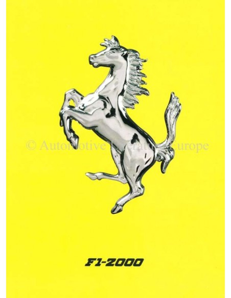 2000 FERRARI F1-2000 BROCHURE ITALIAN 1555/00
