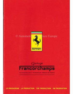 1983 FERRARI DIE PRODUKTION PROSPEKT 268/83